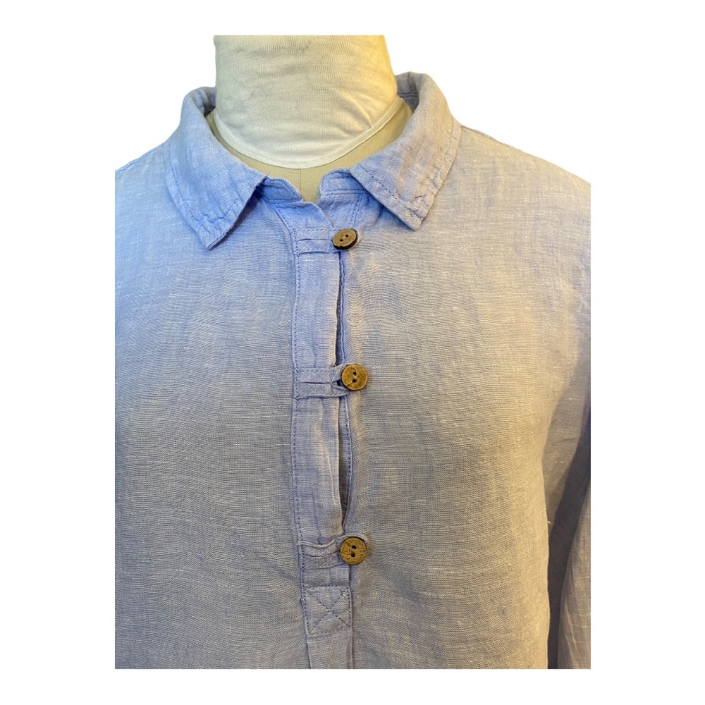 Sigurd Olsen Linen shirt blouse light blue Coastal Grandma